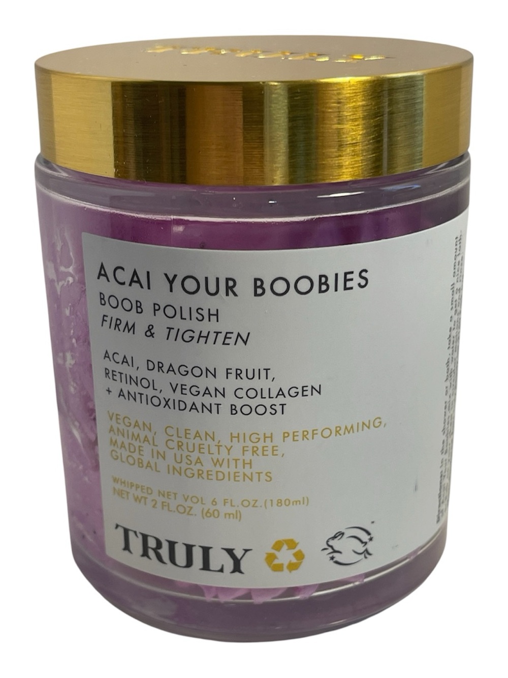 Truly Beauty “Acai Your Chest” Chest Polish 2.0 oz - NWT **